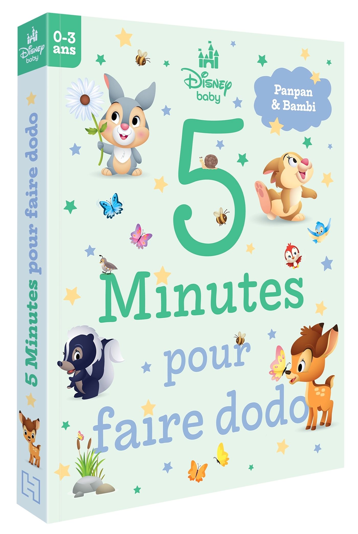 DISNEY BABY - 5 MINUTES POUR FAIRE DODO (0-3 ANS) - PANPAN ET BAMBI