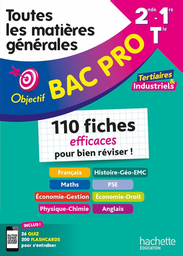 OBJECTIF BAC PRO (2DE/1RE/TERM ) - TOUTES LES MATIERES GENERALES - BAC 2027