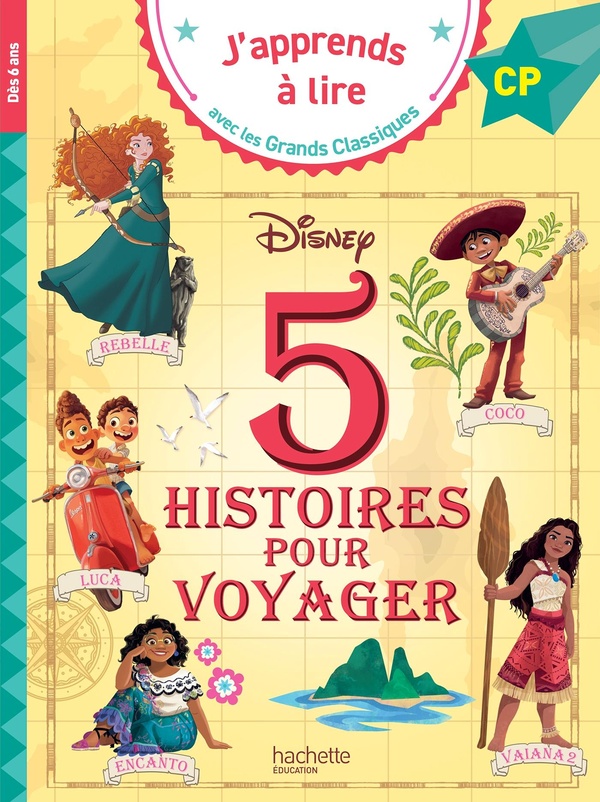 DISNEY -5 HISTOIRES POUR VOYAGER - CP