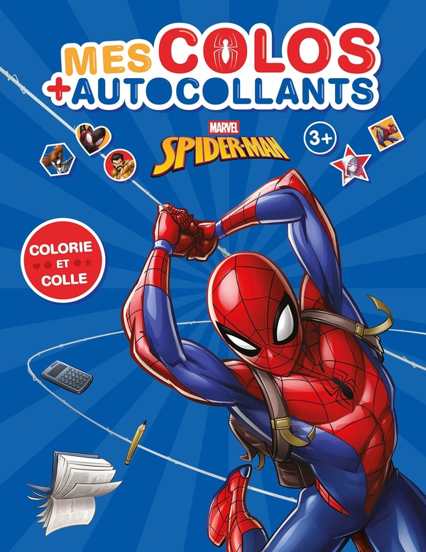 SPIDER-MAN - MES COLOS + AUTOCOLLANTS - MARVEL