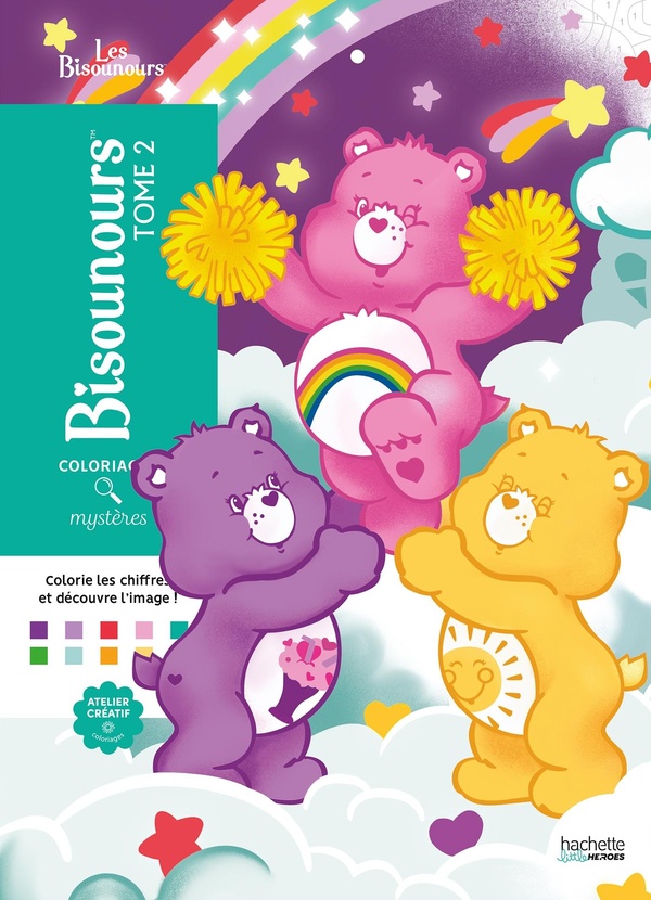 COLORIAGES MYSTERES - BISOUNOURS TOME 2 - COLORIEZ LES CHIFFRES ET DECOUVREZ L'IMAGE