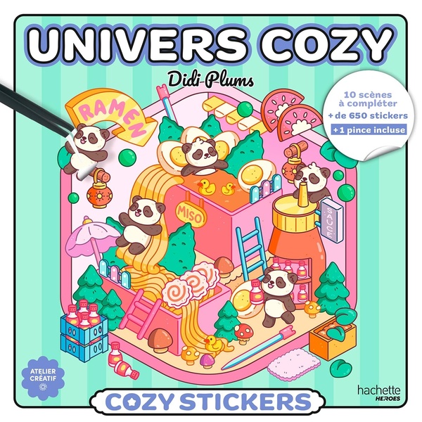 COZY STICKERS DIDI PLUMS (AVEC PINCE) - UNIVERS COZY