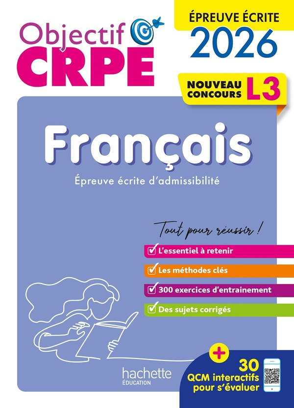 OBJECTIF CRPE 2026-2027 - FRANCAIS - EPREUVE ECRITE D'ADMISSIBILITE L3