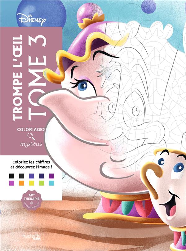 COLORIAGES MYSTERES DISNEY - TROMPE L'OEIL TOME 3