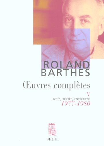 OEUVRES COMPLETES (1977-1980), TOME 5