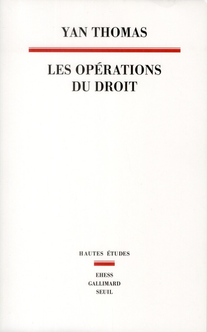LES OPERATIONS DU DROIT