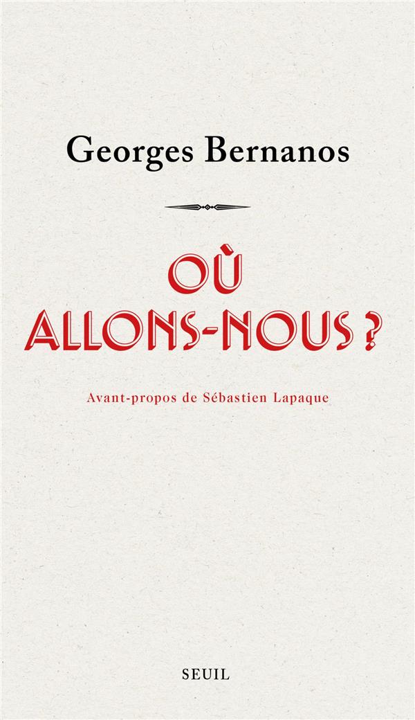 OU ALLONS-NOUS ?