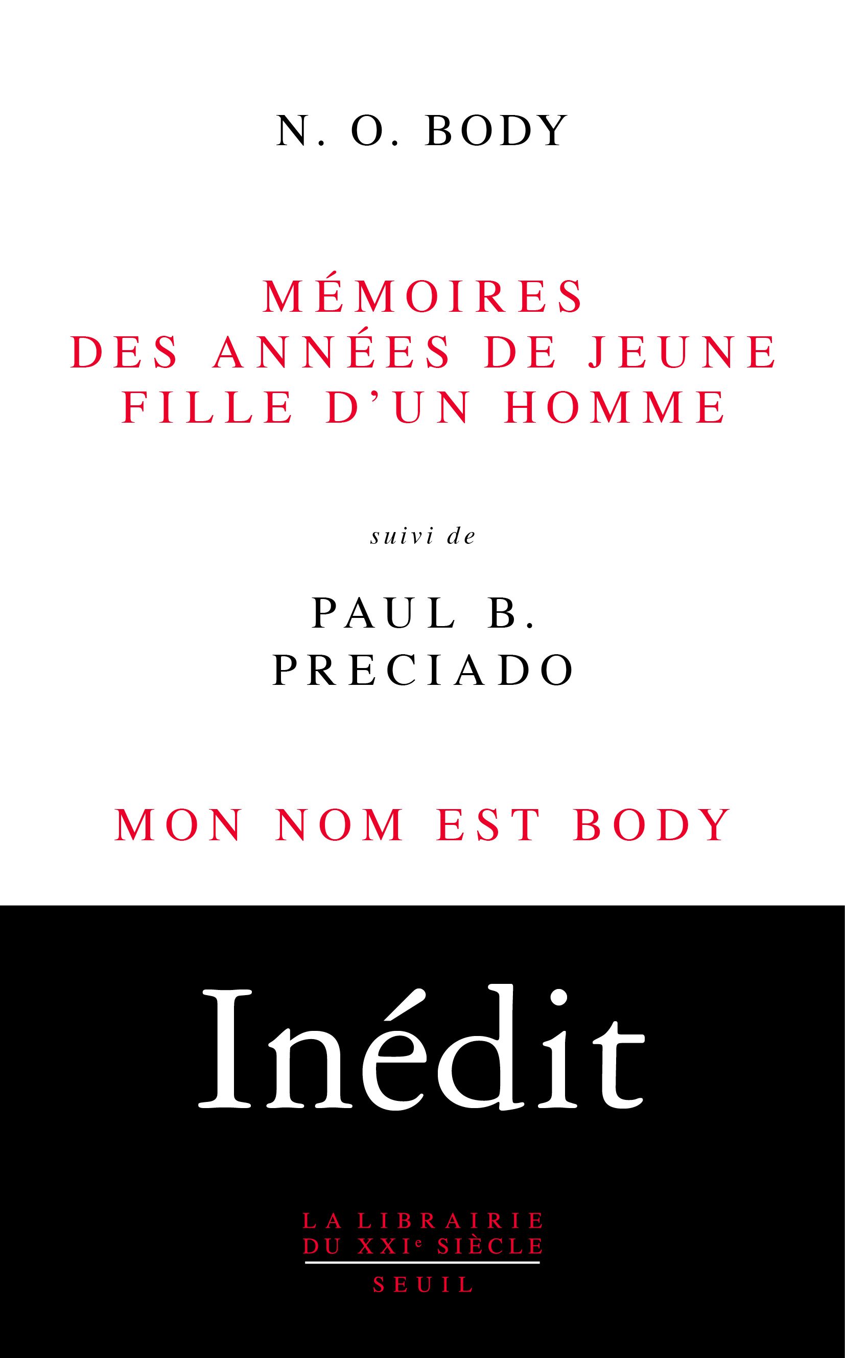 MEMOIRES DES ANNEES DE JEUNE FILLE D'UN HOMME
