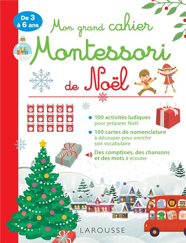 MON GRAND CAHIER MONTESSORI DE NOEL