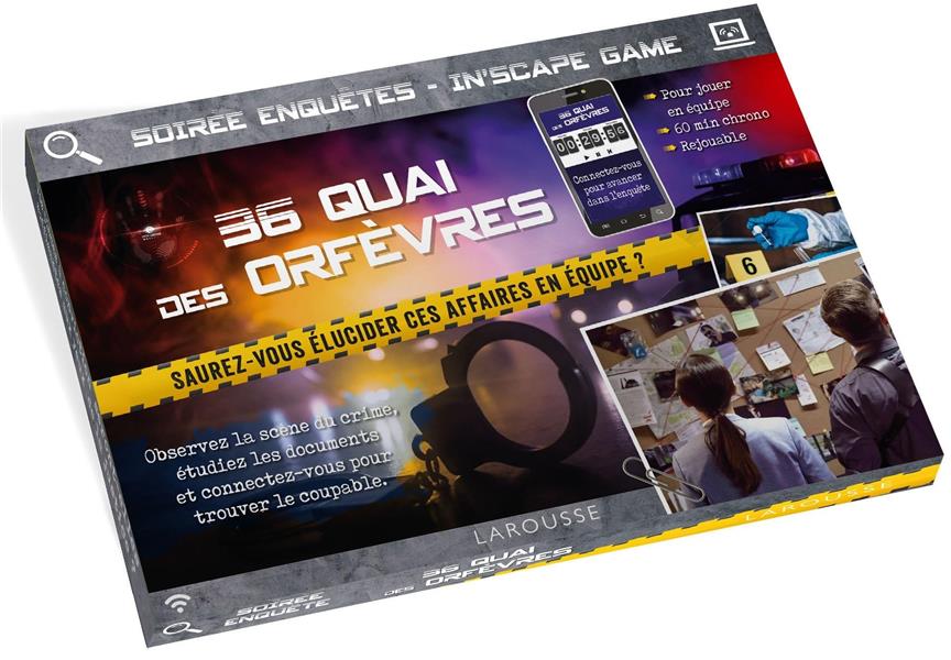 IN'SCAPE GAME ENQUETE AU 36 QUAI DES ORFEVRES