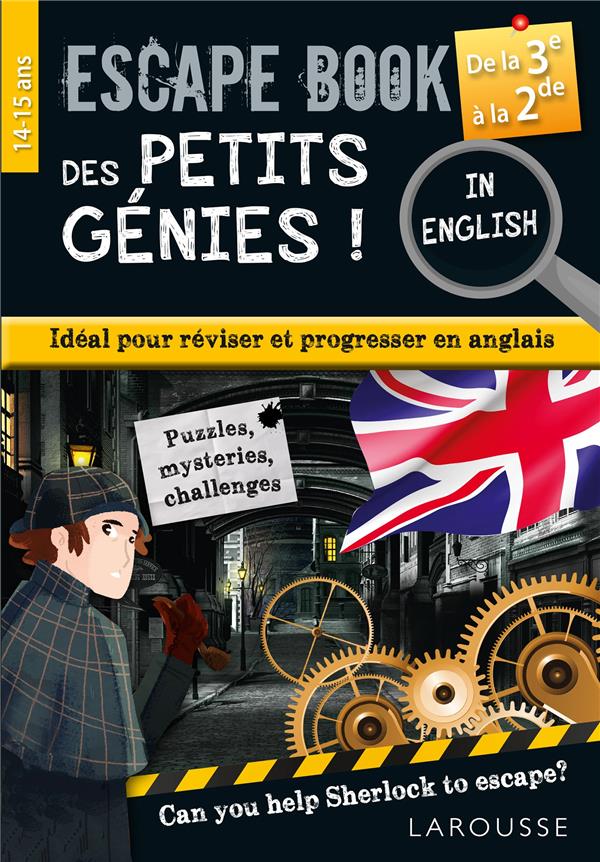 ESCAPE BOOK DES PETITS GENIES IN ENGLISH DE LA 3E A LA SECONDE