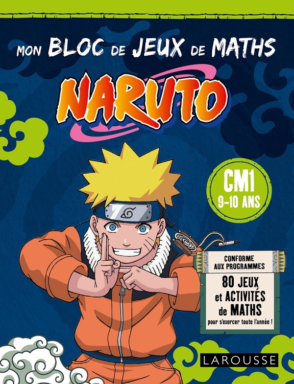 MON BLOC DE JEUX DE MATHS NARUTO - CM1