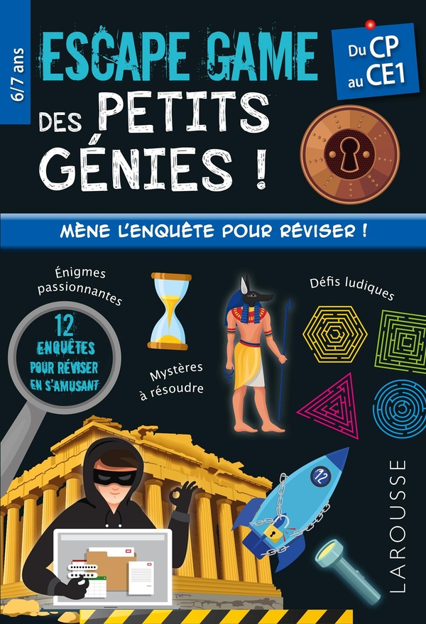 ESCAPE GAME DES PETITS GENIES - DU CP AU CE1 - CAHIER DE VACANCES