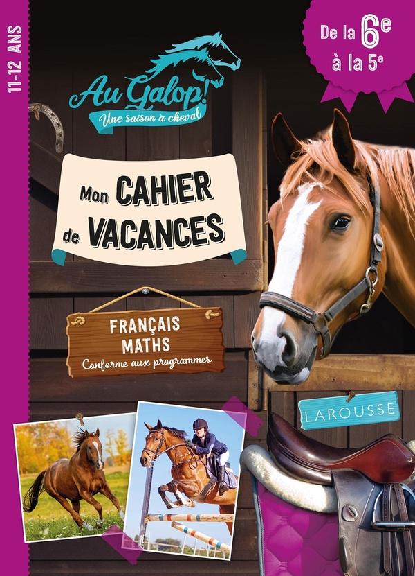 CAHIER VACANCES AU GALOP DE LA 6E A LA 5E