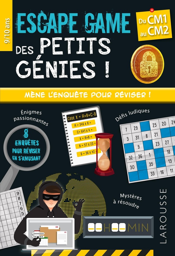 ESCAPE GAME DES PETITS GENIES - CM1 AU CM2- CAHIER DE VACANCES