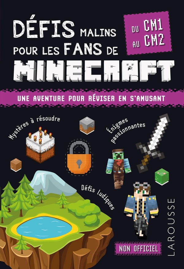 DEFIS MALINS POUR LES FANS DE MINECRAFT DU CM1 AU CM2