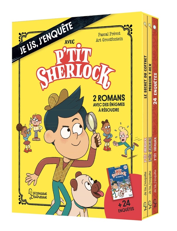 COFFRET P'TIT SHERLOCK 2 ROMANS + 24 ENQUETES