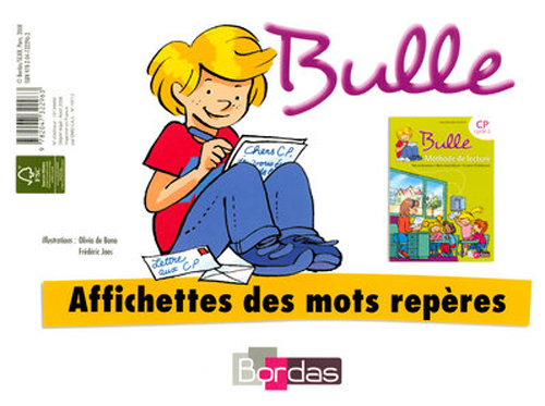 BULLE METHODE DE LECTURE CP 2008 AFFICHETTES DE MOTS REPERES