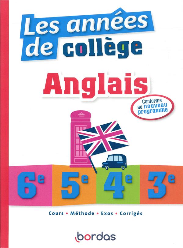 LES ANNEES DE COLLEGE ANGLAIS