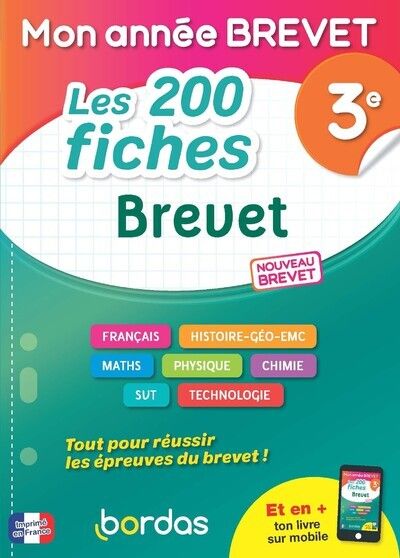 MON ANNEE BREVET LES 200 FICHES BREVET 3E