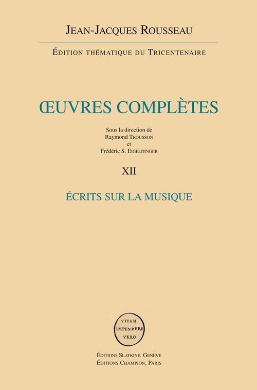 ECRITS SUR LA MUSIQUE