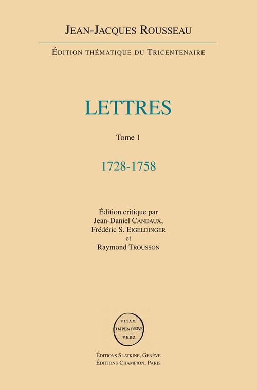 LETTRES DE ROUSSEAU. 7 VOLUMES BROCHES
