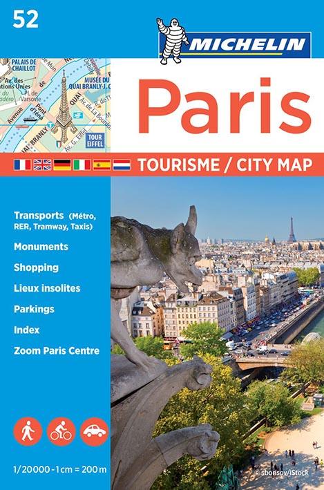PLANS DE VILLE MICHELIN FRANCE - PLAN PARIS TOURISME - TOURISME / CITY MAP