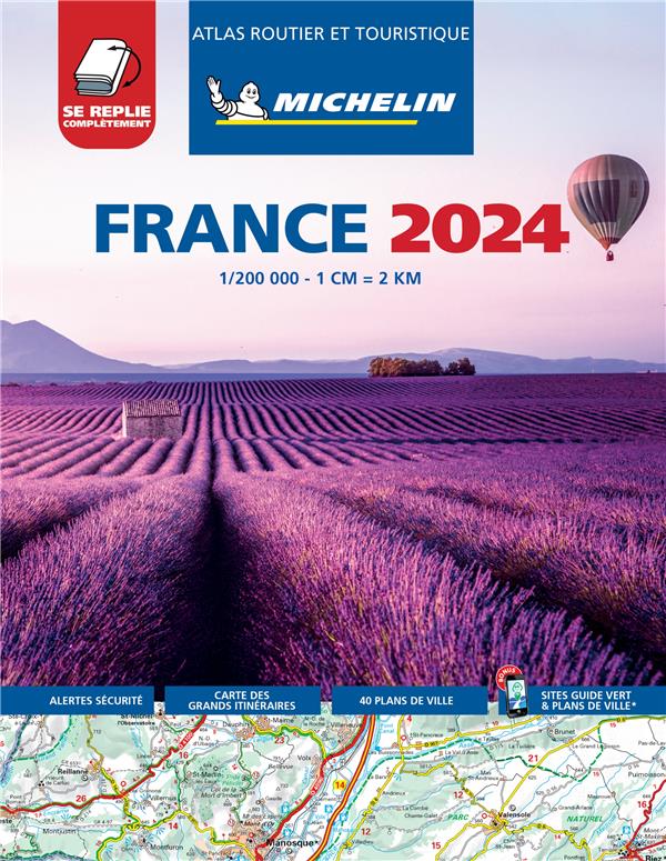 ATLAS ROUTIER FRANCE 2024 MICHELIN - TOUS LES SERVICES UTILES (A4-MULTIFLEX)