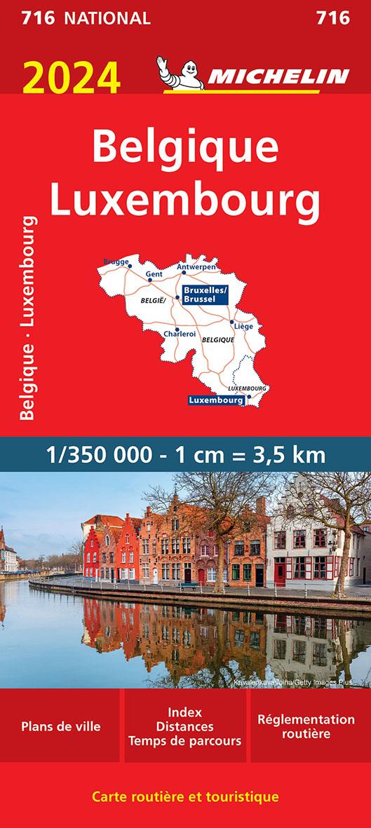 CARTE NATIONALE EUROPE - CARTE NATIONALE BELGIQUE, LUXEMBOURG 2024
