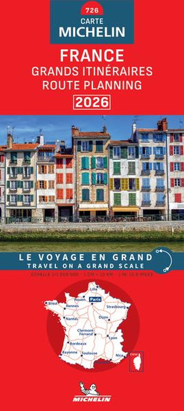 CARTE NATIONALE FRANCE - GRANDS ITINERAIRES 2026