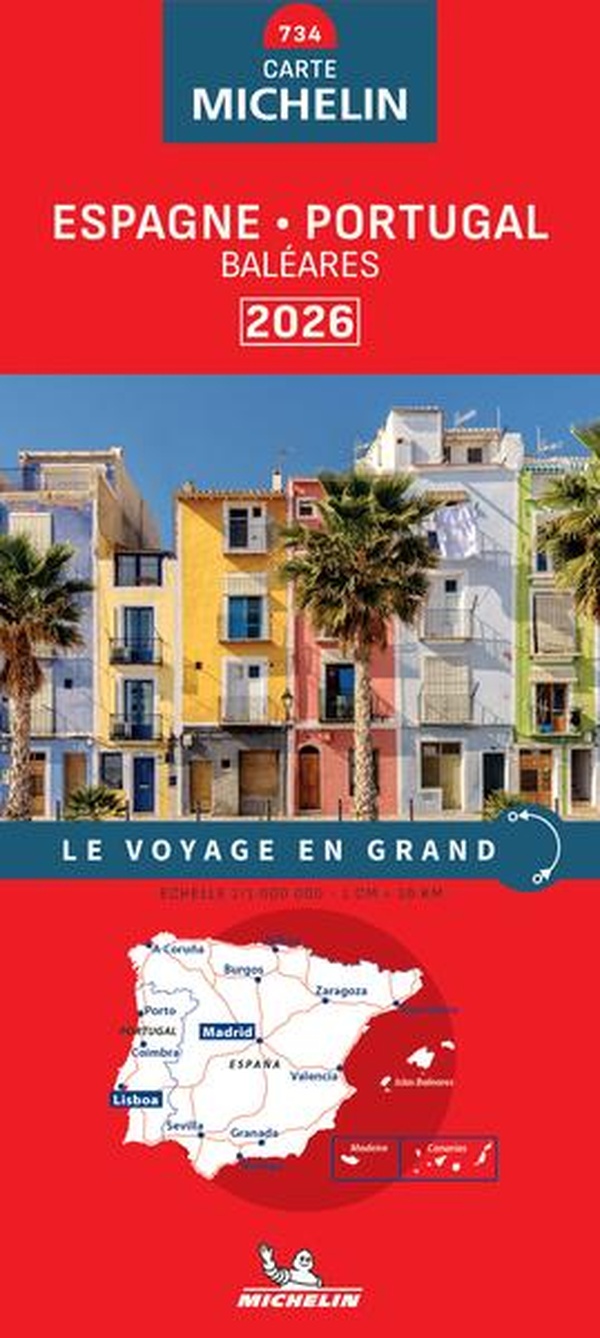 CARTE NATIONALE ESPAGNE, PORTUGAL 2026 - BALEARES
