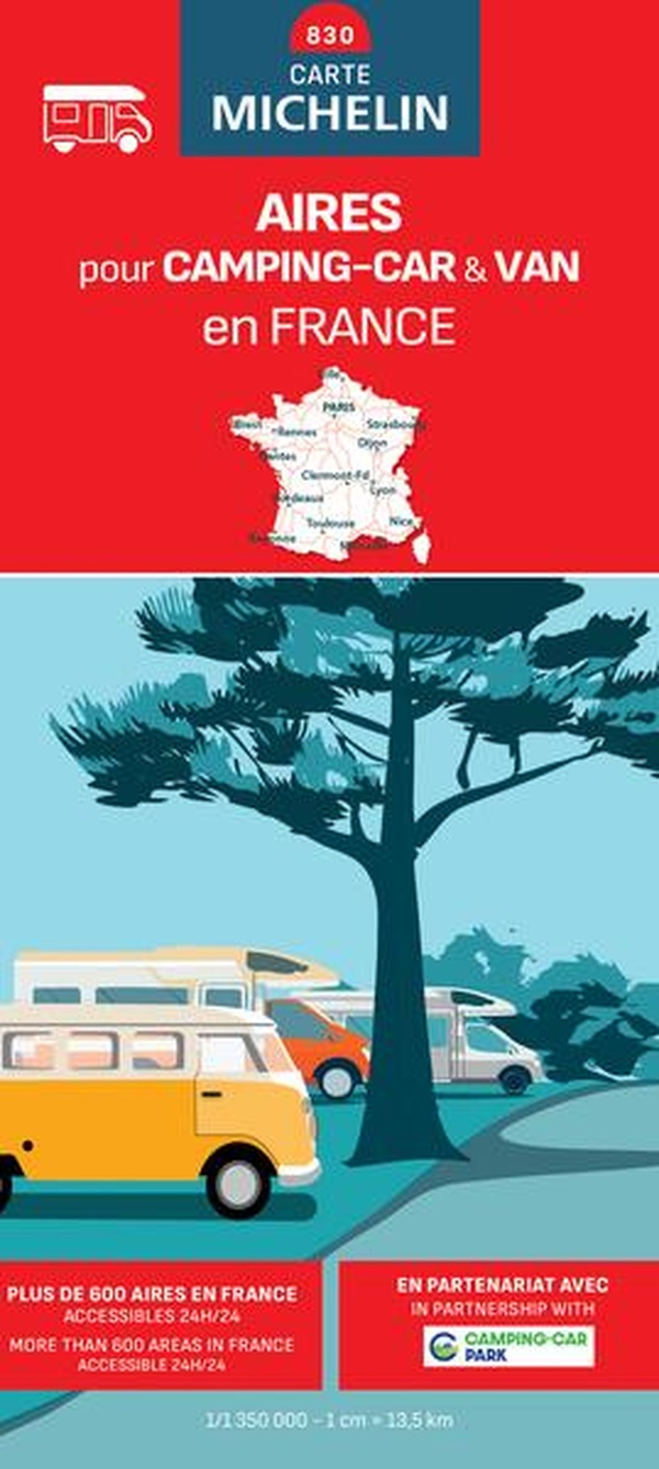 CARTE NATIONALE AIRES POUR CAMPING-CAR & VAN EN FRANCE