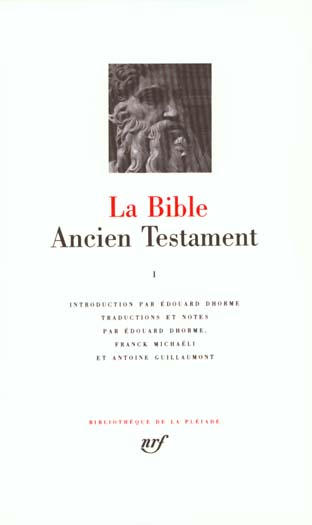 LA BIBLE - VOL01 - ANCIEN TESTAMENT 1