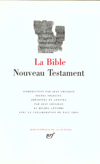 LA BIBLE - NOUVEAU TESTAMENT