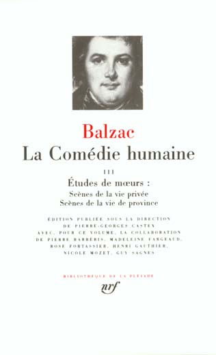 LA COMEDIE HUMAINE - VOL03
