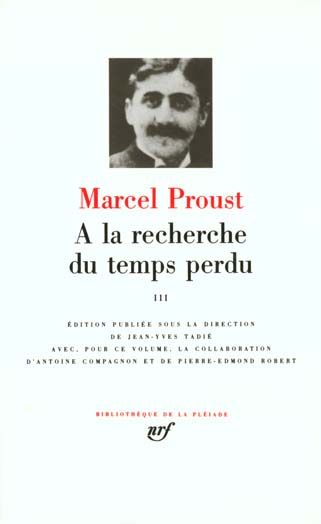 A LA RECHERCHE DU TEMPS PERDU - VOL03