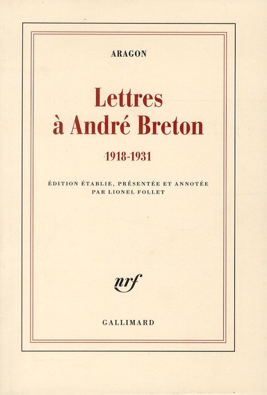 LETTRES A ANDRE BRETON, 1918-1931 - 1918-1931)