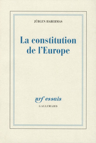 LA CONSTITUTION DE L'EUROPE