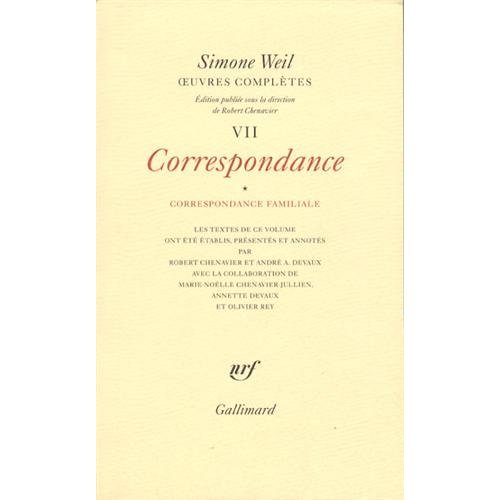 OEUVRES COMPLETES - VOL07 - CORRESPONDANCE 1