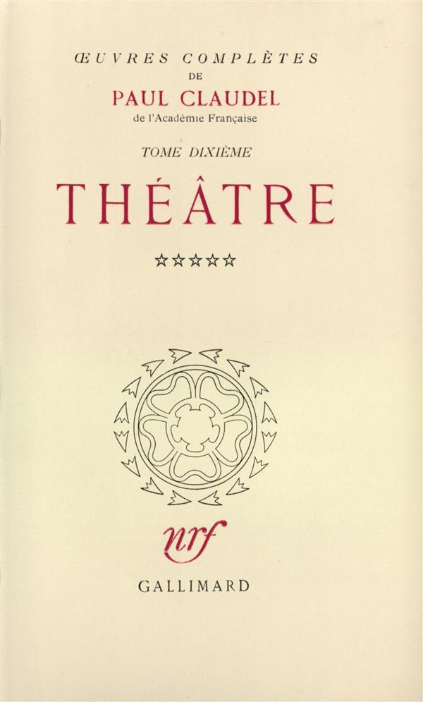 OEUVRES COMPLETES (TOME 10-THEATRE, V)