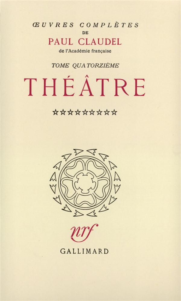OEUVRES COMPLETES (TOME 14-THEATRE, IX)