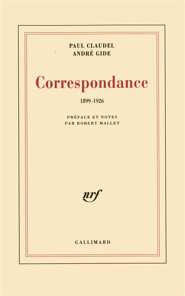 CORRESPONDANCE - (1899-1926)