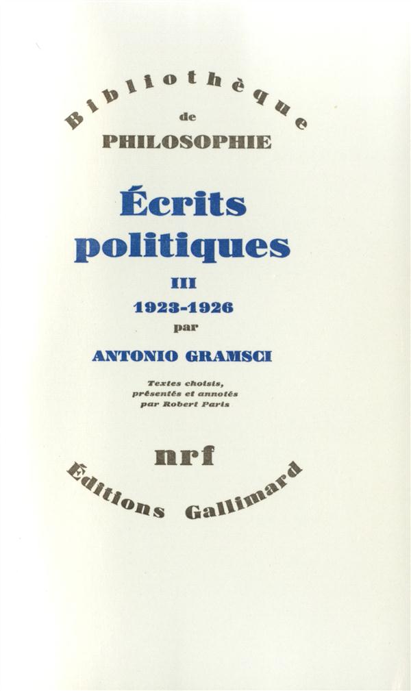 ECRITS POLITIQUES - VOL03 - 1923-1926