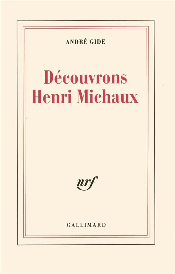 DECOUVRONS HENRI MICHAUX