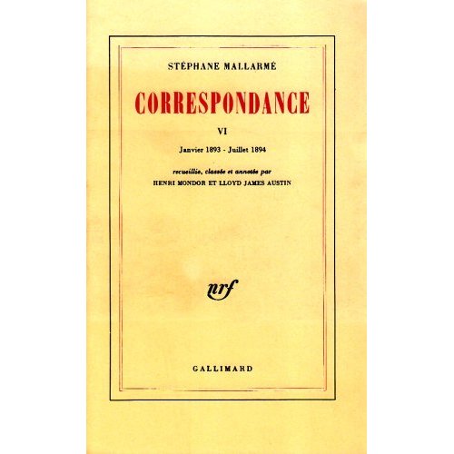 CORRESPONDANCE - VOL06 - JANVIER 1893 - JUILLET 1894