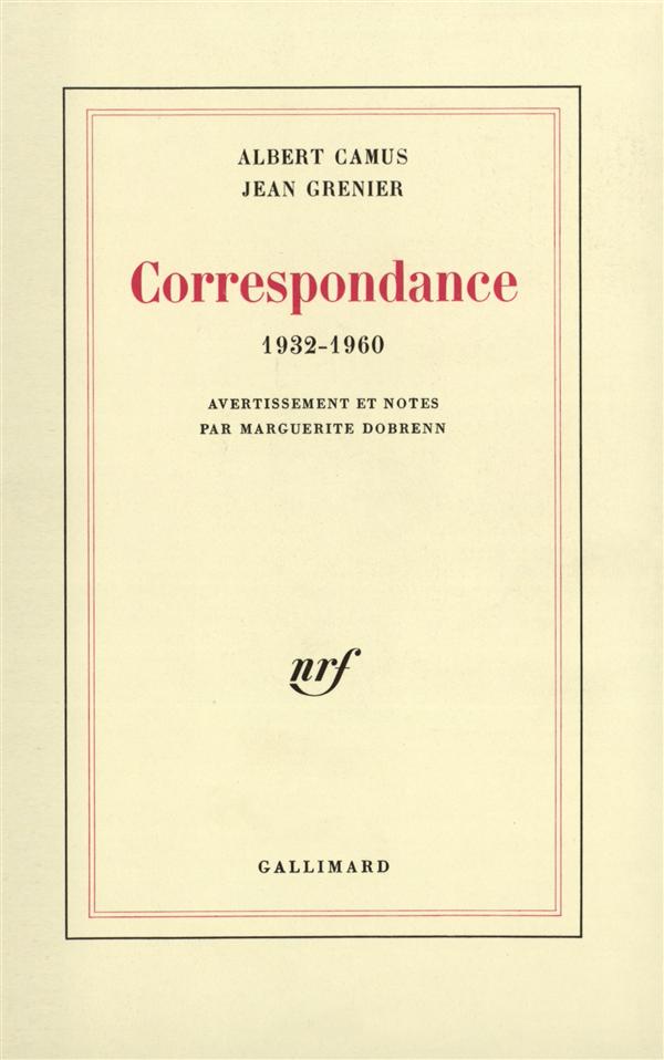 CORRESPONDANCE - (1932-1960)
