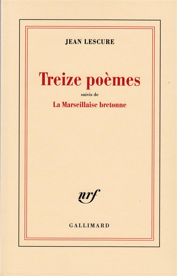 TREIZE POEMES / LA MARSEILLAISE BRETONNE