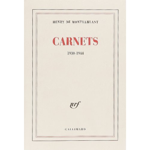 CARNETS - ANNEES 1930 A 1944