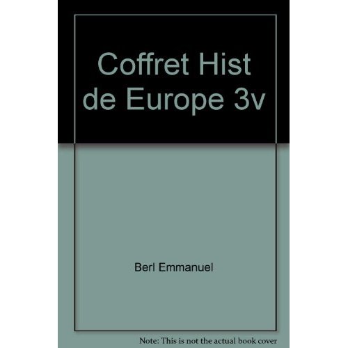 COFFRET HIST DE EUROPE 3V