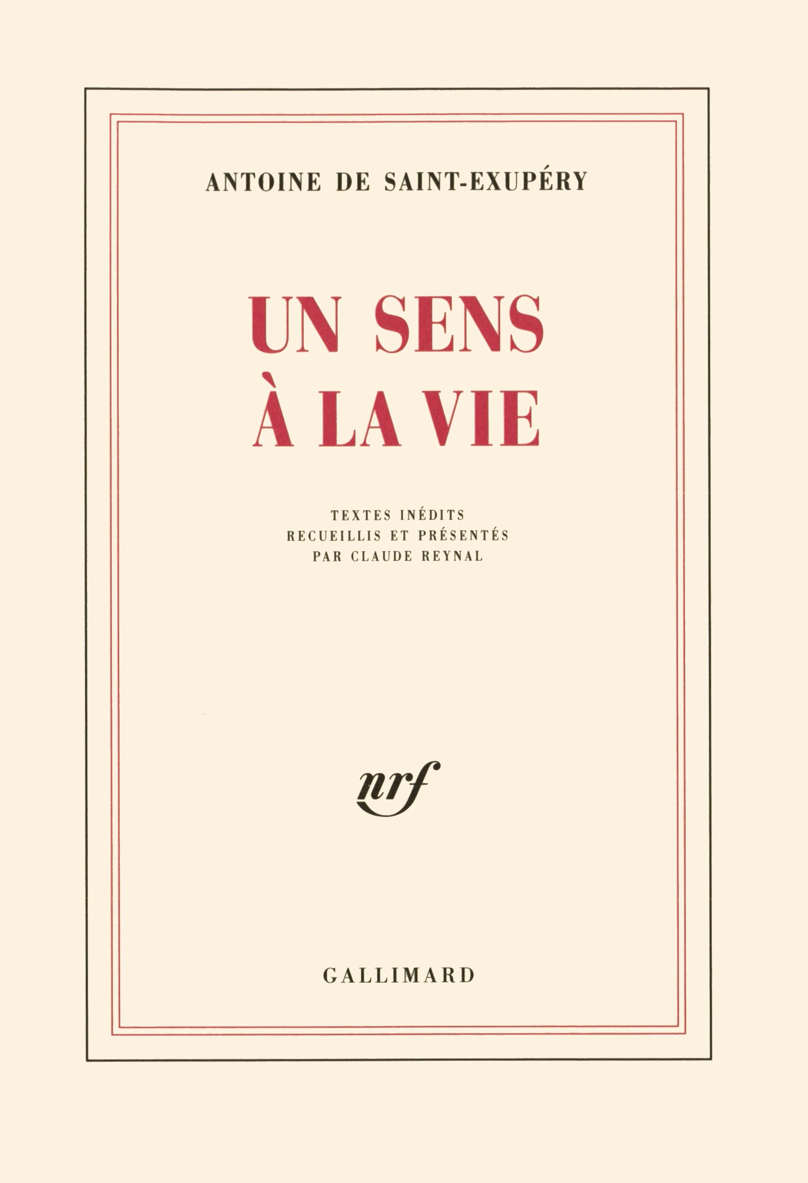 UN SENS A LA VIE